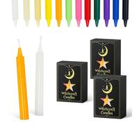 36 Candele Affusolate, 1,2 x 10 cm Paraffina Colorate, Candele Decorative per La Casa (10CM)