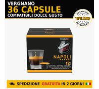 36 Capsule Caffè Vergnano Compatibili Dolce Gusto Napoli