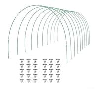 36 cerchi da giardino per tunnel di rete, kit di telai per serre, telai flessibili verdi da giardino, cloche di protezione per le colture per reti rialzate (60 pezzi)