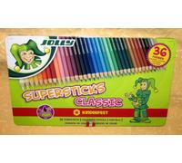 36 COLORI PASTELLI JOLLY CON SCATOLA IN METALLO cod.12854