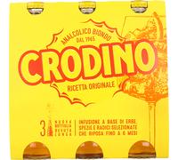 36 Confezioni da 3 bottiglie di crodino analcolico biondo da 3 bottiglie x17,5