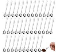 36 cucchiaini da caffè, mini cucchiaini da caffè e cucchiaini piccoli, mini cucchiaini lunghi 13 cm, ideali per caffè e tè, cucchiaini versatili per momenti di piacere