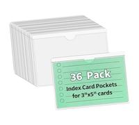 36 custodie per carte in PVC, con supporto adesivo resistente, per organizzare la classificazione della biblioteca scolastica, sacchetti adesivi