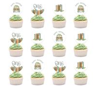 36 decorazioni per cupcake per libro di fiabe, libro di fiabe, decorazione per baby shower, 1° compleanno, cupcake, primo capitolo, decorazioni per torte a tema club per il primo compleanno forniture