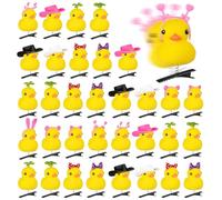 36 fermagli per capelli a forma di anatra, graziosi germogli per rave e festival, accessori per scuola, casa, feste