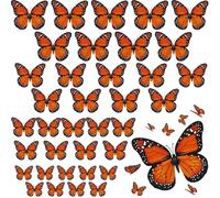 36 fermagli per capelli a forma di farfalla monarca, fermagli per capelli a forma di farfalla 3D, accessori per costumi per Halloween, decorazioni per il giorno dei morti (36 pezzi)