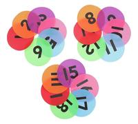 36 fogli di pennarelli for moquette e pavimenti, adesivi colorati for studenti, gioco, etichetta, punto scuola, autoadesivo