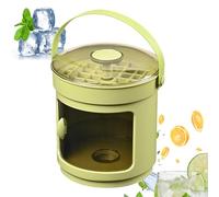 36-Grids Tray, Press-Type Ice Mold, Spill-Resistant Storage Box, Easy Demoulding Design, Large Capacity Container, Clear Color, For Freezer and Coffee Drinks