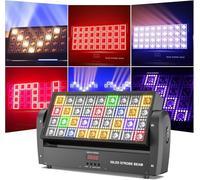 36 LED Teste Mobili Luce Stroboscopica, 220W UKing Wallwasher Beam Luci da Palco per DJ Feste Discoteca Halloween Natale, 1 pezzo