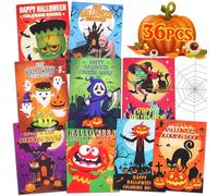 36 libri da colorare di Halloween per bambini dai 2 ai 4 anni e 8 anni - dolcetto o scherzetto di Halloween, sacchetti riempitivi, regali per feste