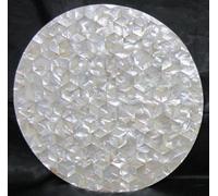 36 " Marmo Caffè Table Top Paua Cover Inserto Semi Precious Pietra Arredo Casa