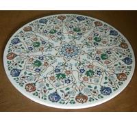 36 " Marmo Divano / Angolo Table Top Inserto Handmade Lavoro Per Arredo Casa