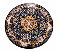 36 " Marmo Inserto Caffè Centrale Table Top Pietra Dura Arte Mano Arredo Casa