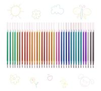 36 mine compatibili con ricariche Legami, ricariche con inchiostro cancellabile, penne gel per inchiostro cancellabile, mine per penna colorata Quicksand perlescente, altezza 13 cm, punta 1 mm