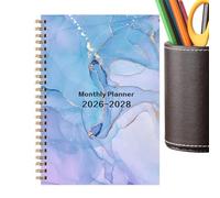 36 Month Monthly Planner 2026-2028 - Coiled Calendar Journal, Appointment Scheduling Business Planner Notebook, Durable Spiral Bound Monthly Planners for Note Taking, Office Home Personal Productivity