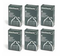 Muchacho xl profilattici preservativi trasparenti misura grande senza aroma 6x4