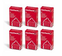 36 Muchacho stimolanti profilattici preservativi trasparenti 6 astucci da 6 pz