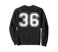 36 Numero Trentasei Team Sports Graphic Matching Varsity Felpa
