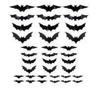 36 Pack Halloween LED Bat Decorations, Lighted 3D Bat Stickers Glow in The Dark Bats Decoration Wall Stickers for Halloween Party, Bedroom Window Decorations, Indoor and Outdoor Home Decals
