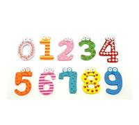 36 Pcs Adesivi Alfanumerici Del Frigorifero Bambino Alunno Legno Numero