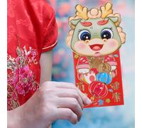 36 Pcs Buste Porta Soldi Rosse Piccole Inviluppo Denaro Fortunato