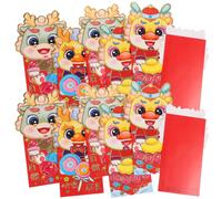 36 Pcs Buste Rosse Piccole Porta Soldi Inviluppo Denaro Fortunato