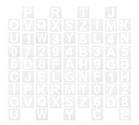 36 Pcs Stencil Dell'alfabeto Numerici Normografo Lettere Per Pittura Alfabeti