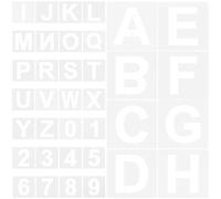 36 Pcs Stencil Di Lettere Inglesi Plastica Per L'inserimento Nel Diario
