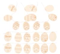 36 Pcs Uova Finte Da Decorare Decorazioni Per Ornamenti Legno Primaverili