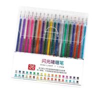 36 penne gel multicolore colorate penne gel disegno scrittura evidenziatore per bambini adulti libri da colorare penne per diario per artigianato