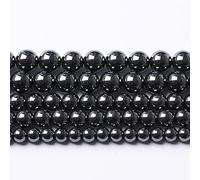 36 perle di ematite nere AAA da 12 mm, pietra energetica di cristallo, potere curativo, pietra naturale, gemma, perline rotonde sciolte