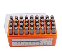 36 pezzi acciaio fustellato metallo timbratura strumento punzone numero lettera