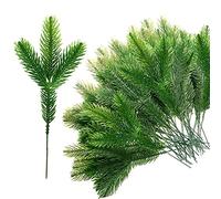 36 Pezzi Artificiale Pino Rami Albero,Ramo di Abete in Plastica,Rami di Pino Artificiali,Aghi Di Pino Plastica Per Feste Decorazione Del Soffitto Natale Decorazione Del Pendente Layout Di Scena
