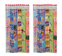 36 Pezzi Back To School Party Matite Retrattili Elements Pencils | Studenti, Scuola, Riutilizzabili e Sicure, Non Si Deformano Facilmente