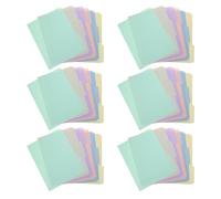 36 Pezzi Cartelle Manila A4 con Linguette Taglio 1/3 | Plastica, Formato Sottile per Lettere, Archivio Contratti e Pratiche, Ufficio e Gestione Progetti