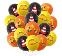 36 Pezzi Decorazioni Per Feste In Auto, Palloncini Animali Da Fattoria,Palloncini Escavatore, Forniture Per Feste Costruzione,Kit Addobbi Festa Per Bambini Ragazzo Festa Di Compleanno (Ingegnere, 36)