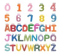 36 pezzi di giocattoli magnetici colorati, magneti con lettere e numeri, magneti con animali dei cartoni animati, giocattoli cognitivi, giocattoli educativi per l'ortografia