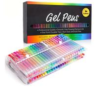 36 pezzi di penne gel metalliche glitterate con effetto sabbia mobile scintillante e effetto aurora lucido, penne marker fluorescenti a punta fine per artisti, colorazione, pittura, scarabocchi, acque