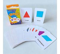 36 pezzi Flash Card educative per il riconoscimento delle parole inglesi, inclusi colori, tempo, forme, animali, frutta, verdura, parti del viso, cibo, strumenti educativi visivi colorati adatti per s