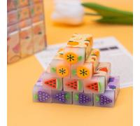 36 pezzi Gomme da cancellare a forma di frutta carine e creative, forniture di cancelleria novità perfette come regalo per studenti per il ritorno a scuola 1 pz,5 pezzi,10 pezzi,3 pezzi,36 pezzi per s