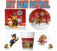 36 PEZZI -Kit festa PAW PATROL coordinato compleanno TAVOLA ADDOBBI PARTY piatti