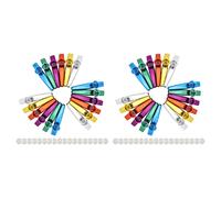 36 Pezzi Nel Metallo Kazoo Strumenti Musicali Flauti Compagno con Diaframmi1486