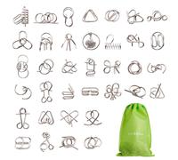 36 Pezzi Puzzle in Metallo Giochi Rompicapo Giocattoli Educativi Livelli di