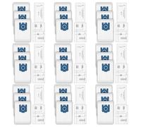 (36 Pezzi) Sacchetti per Polvere Filtri Airclean Compatibili con Aspirapolvere Miele GN, Serie C1, C2, C3, S227, S240, S270, S400, S400i, S600, S2, S5, S8, Sacchetto Aspirapolvere 3D Efficiency