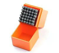 36 Pezzi Set di Punzoni per Lettere Puncher Kit Fai Te Timbri in Acciaio Forniture D'arte Fai Te 3 Mm per Legno Metallo