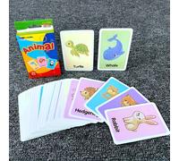 36 pezzi/Set Flash Cards, Flash Cards per Bambini Piccoli, Flashcards Divertenti per l'Apprendimento e l'Educazione, Flashcards Alfabeto Numeri Apprendimento Precoce per Bambini Prescolari. frutta,ani