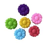 36 Pezzi Stampi da Forno a Forma di Fiore in Silicone per Alimenti Antiaderente Mini Stampi per Cupcake Pudding Cioccolati Must Have per Cucina Creativa (6 Colori)