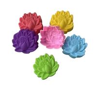 36 Pezzi Stampi da Forno a Forma di Fiore in Silicone per Alimenti Antiaderente Mini Stampi per Cupcake Pudding Cioccolati Must Have per Cucina Creativa (6 Colori)
