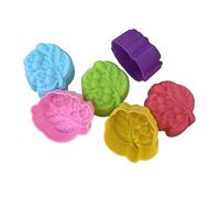 36 Pezzi Stampi da Forno a Forma di Fiore in Silicone per Alimenti Antiaderente Mini Stampi per Cupcake Pudding Cioccolati Must Have per Cucina Creativa (6 Colori)