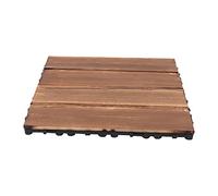 36 piastrelle in legno di acacia, impermeabili, a mosaico, 30 x 30 cm, per veranda, bordo piscina, balcone